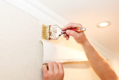 Pose de papier peint à Baleix — revêtements muraux et toiles de verre